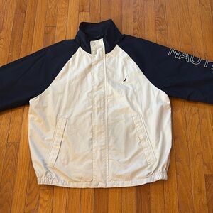 Nautica blue and cream XL windbreaker style men’s coat